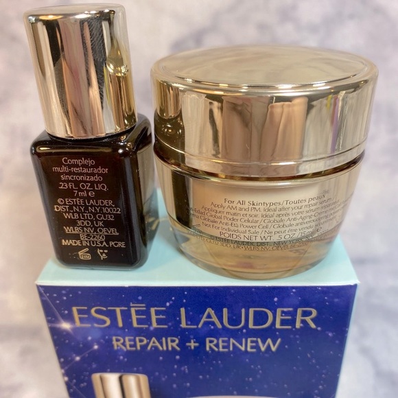 Estee Lauder Repair Renew Gift Set 2pc, Boxed, Supreme Cell Power, Night Repair - Picture 3 of 7
